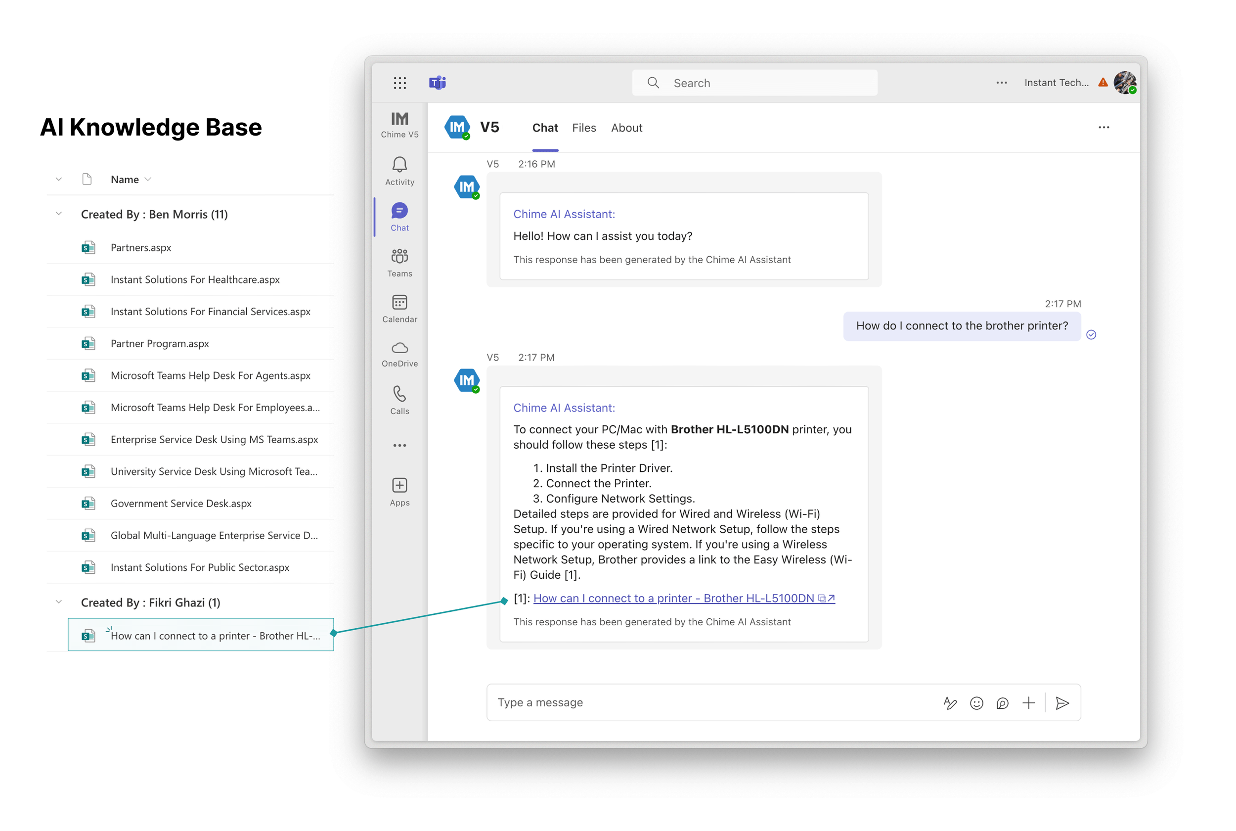 Microsoft Teams integration